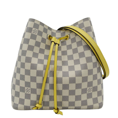 LOUIS VUITTON Neonoe MM Damier Azur Shoulder Bag Pineapple