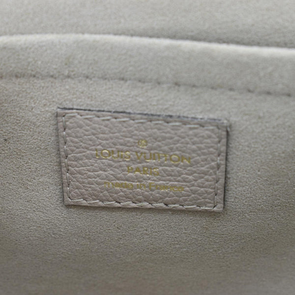 LOUIS VUITTON Lockme Tender Grained Calfskin Leather Shoulder Bag Greige