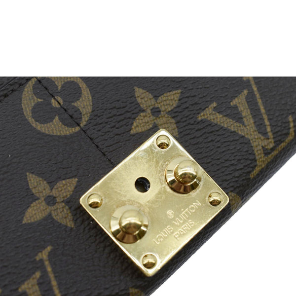 LOUIS VUITTON Pallas Monogram Canvas Wallet Brown