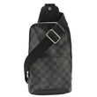 LOUIS VUITTON Avenue Sling Damier Graphite Backpack Bag Black
