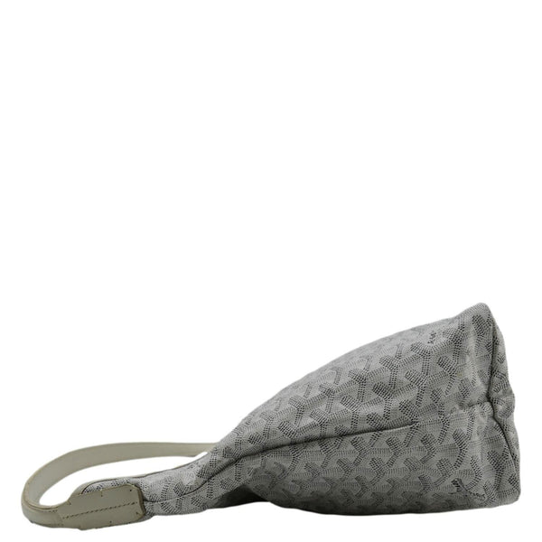 GOYARD Boheme Canvas Hobo Bag White