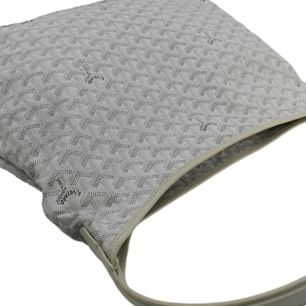 GOYARD Boheme Canvas Hobo Bag White