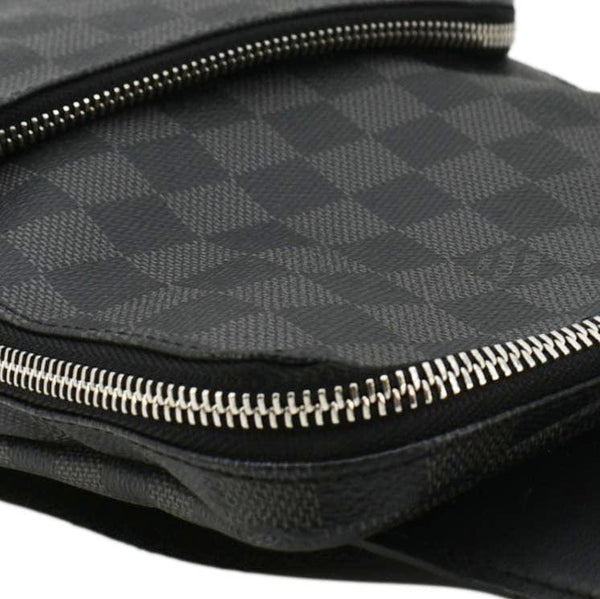 LOUIS VUITTON Avenue Sling Damier Graphite Backpack Bag Black