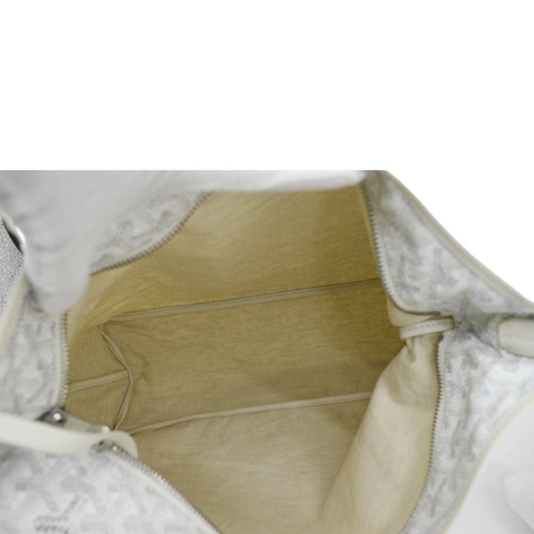 GOYARD Boheme Canvas Hobo Bag White