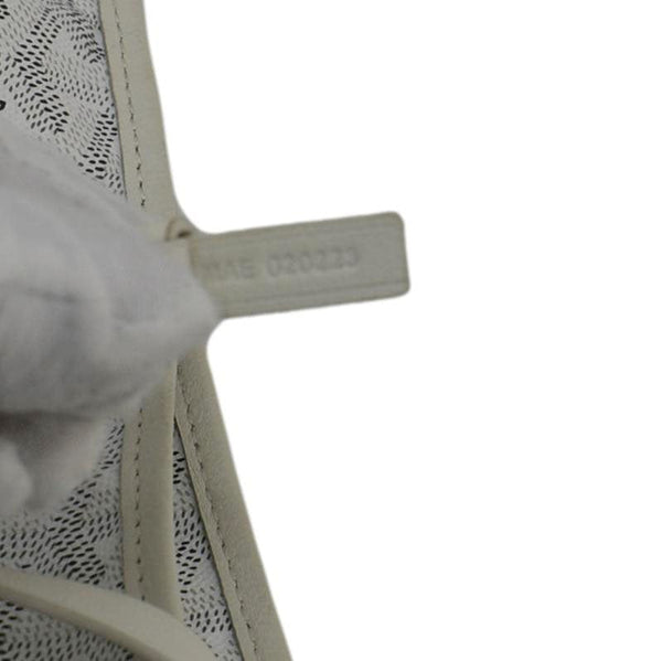 GOYARD Boheme Canvas Hobo Bag White