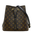 LOUIS VUITTON Neonoe Shoulder Bag Brown front side