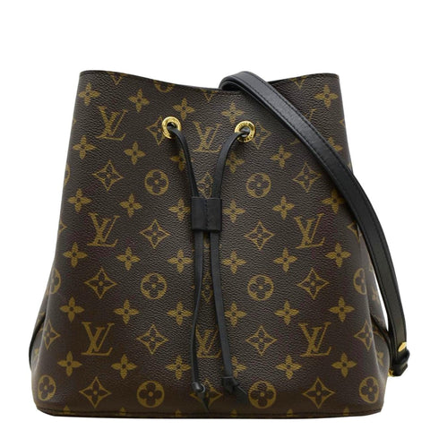 LOUIS VUITTON Neonoe Monogram Canvas Shoulder Bag Brown