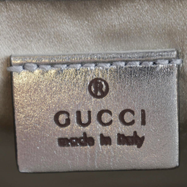 GUCCI GG Marmont Sequin Top Handle Crossbody Bag Silver 583571