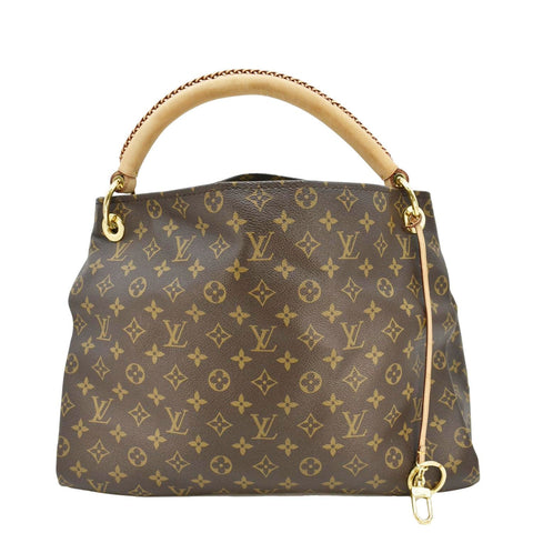 LOUIS VUITTON Artsy MM Monogram Canvas Hobo Shoulder Bag Brown