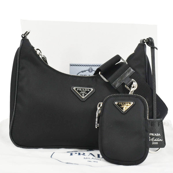PRADA Re-Edition 2005 Re-Nylon Shoulder Bag Black