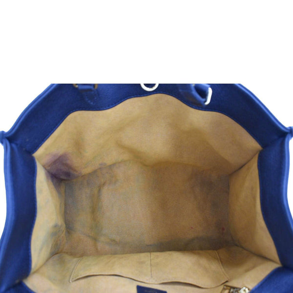 LOUIS VUITTON Onthego MM Giant Monogram Empreinte Leather Tote Bag Black