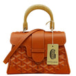 GOYARD Saigon Chevron Shoulder Bag Orange front look