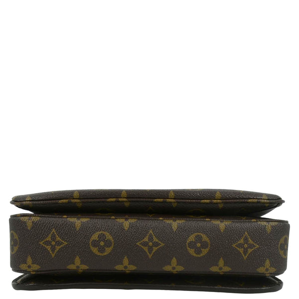 LOUIS VUITTON Metis Pochette Monogram Canvas Crossbody Bag Brown