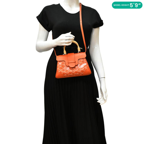 GOYARD Saigon Chevron Shoulder Bag Orange dummy look
