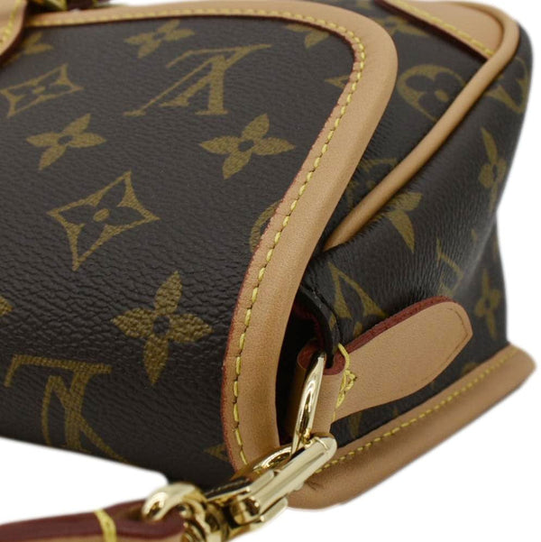 LOUIS VUITTON Brown Crossbody Bag right front corner look