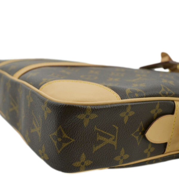 LOUIS VUITTON Porte Documents Voyage Monogram Canvas Briefcase Bag Brown