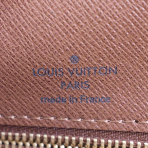LOUIS VUITTON Porte Documents Voyage Monogram Canvas Briefcase Bag Brown