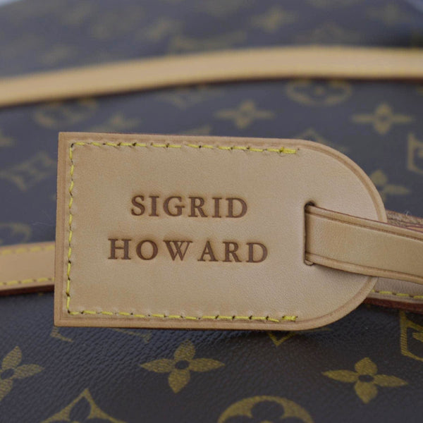 LOUIS VUITTON Porte Documents Voyage Monogram Canvas Briefcase Bag Brown