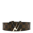 LOUIS VUITTON  Ebene Belt Brown front side