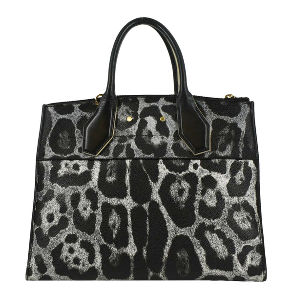 LOUIS VUITTON City Steamer Animal Print Canvas Shoulder Bag Grey