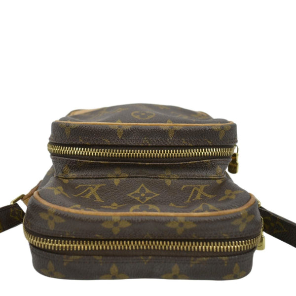 LOUIS VUITTON Amazone Monogram Canvas Crossbody Bag Brown