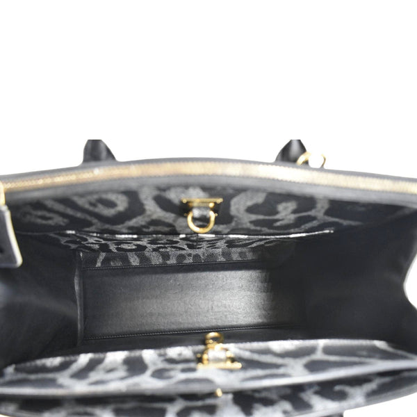 LOUIS VUITTON City Steamer Animal Print Canvas Shoulder Bag Grey