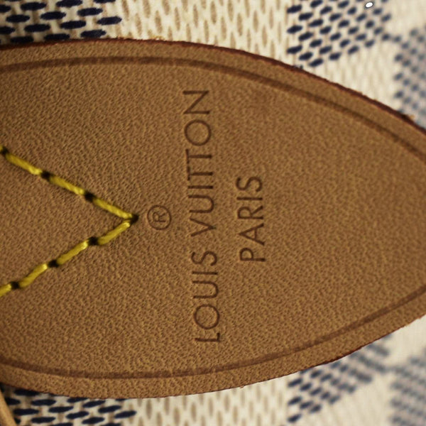 LOUIS VUITTON Speedy 30 Damier Azur Satchel Bag White