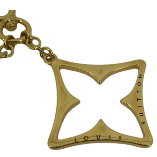 LOUIS VUITTON Puzzle Key Monogram Bag Charm Gold