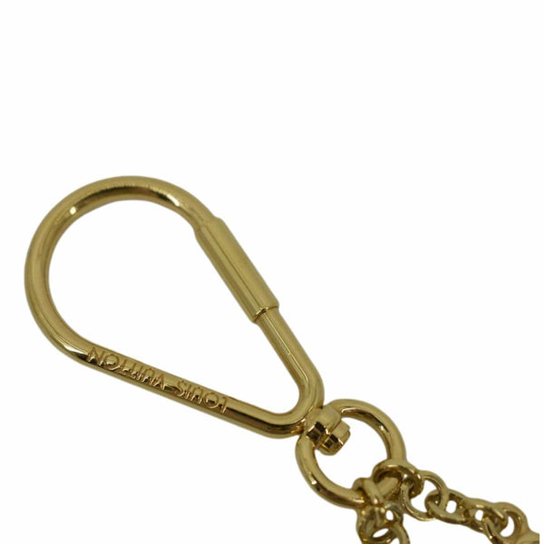 LOUIS VUITTON Puzzle Key Monogram Bag Charm Gold