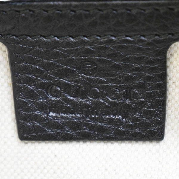 GUCCI Miss GG Original Pebbled Calfskin Leather Hobo Bag Black 326514