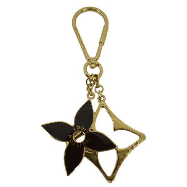 LOUIS VUITTON Puzzle Key Monogram Bag Charm Gold