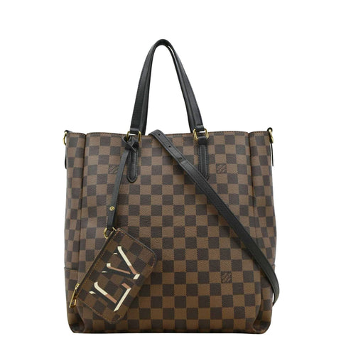 LOUIS VUITTON Belmont MM Damier Ebene Shoulder Bag Brown