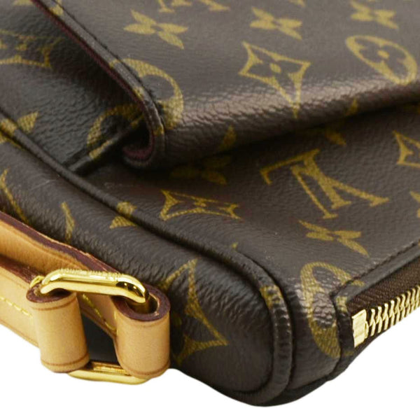 LOUIS VUITTON Mabillon Monogram Canvas Shoulder Crossbody Bag Brown