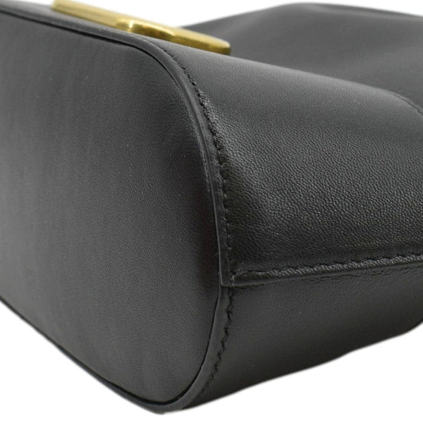 VALENTINO Mini Bucket Nappa Leather Chain Crossbody Bag Black
