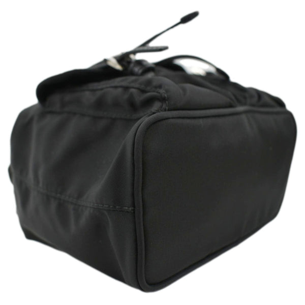 PRADA Double Pocket Mini Nylon Backpack Crossbody Bag Black