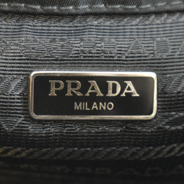 PRADA Double Pocket Mini Nylon Backpack Crossbody Bag Black