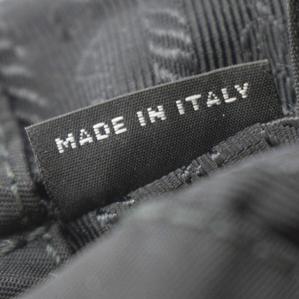 PRADA Double Pocket Mini Nylon Backpack Crossbody Bag Black