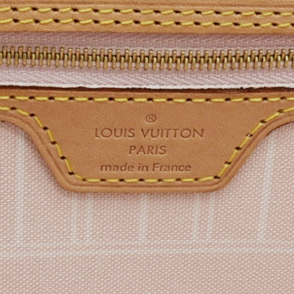 LOUIS VUITTON Neverfull MM By The Pool Monogram Giant Tote Bag Pink