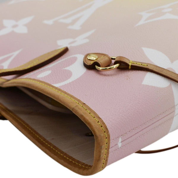 LOUIS VUITTON Neverfull MM By The Pool Monogram Giant Tote Bag Pink