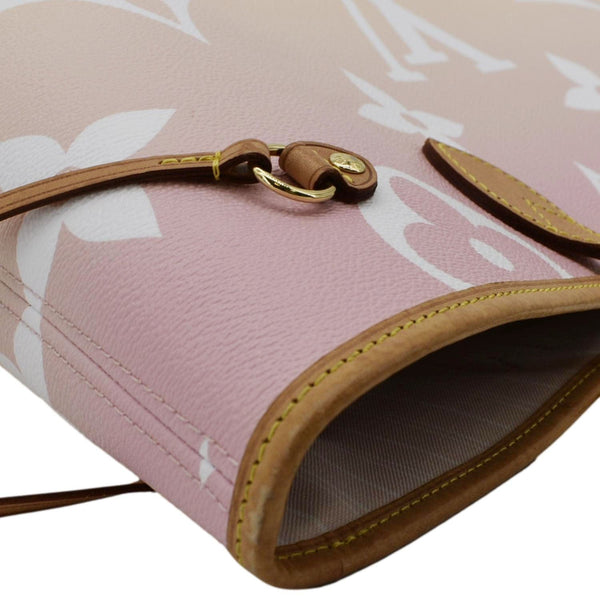 LOUIS VUITTON Neverfull MM By The Pool Monogram Giant Tote Bag Pink