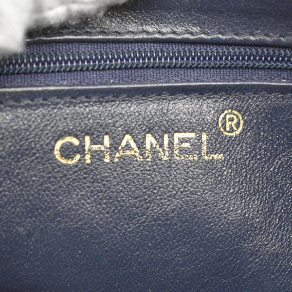 CHANEL Vintage Quilted Leather Camera Crossbody Bag Black