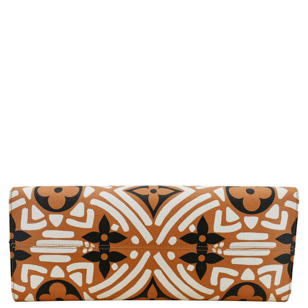 LOUIS VUITTON Onthego GM Crafty Monogram Giant Canvas Shoulder Bag Orange