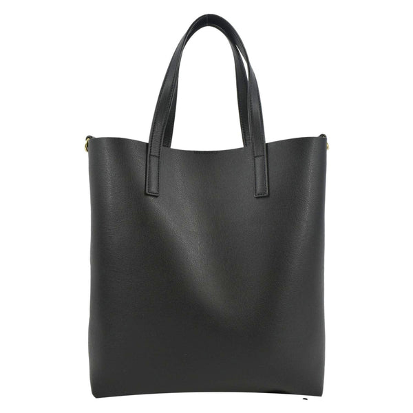 YVES SAINT LAURENT Toy Supple Leather Shopping Tote Bag Black