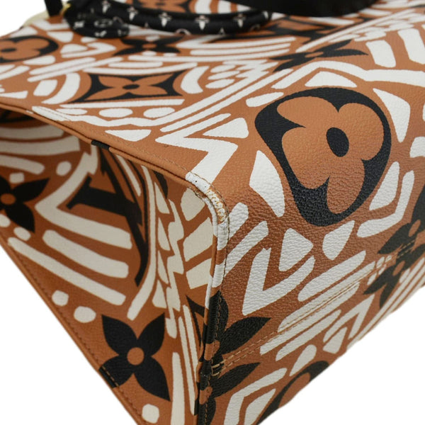 LOUIS VUITTON Onthego GM Crafty Monogram Giant Canvas Shoulder Bag Orange