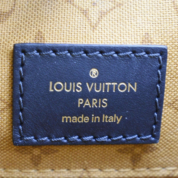 LOUIS VUITTON Onthego GM Crafty Monogram Giant Canvas Shoulder Bag Orange