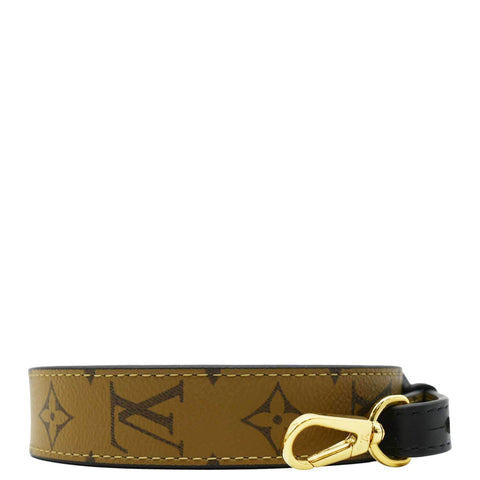 LOUIS VUITTON Monogram Reverse Canvas Bandouliere Strap Brown