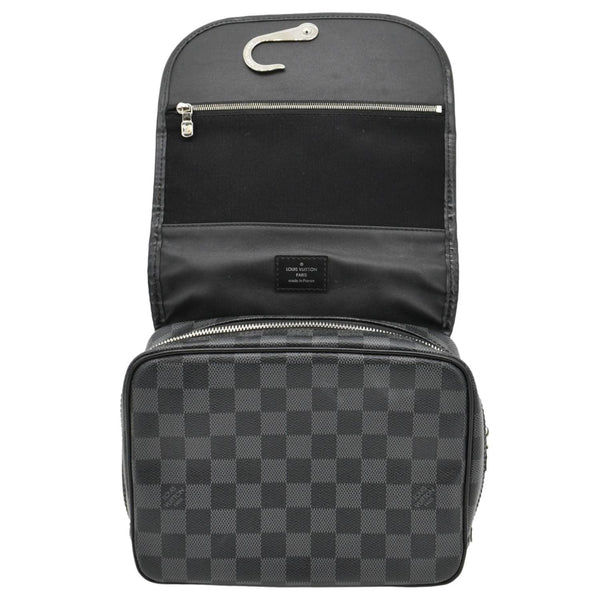 LOUIS VUITTON Damier Graphite Toiletry Cosmetic Pouch Black