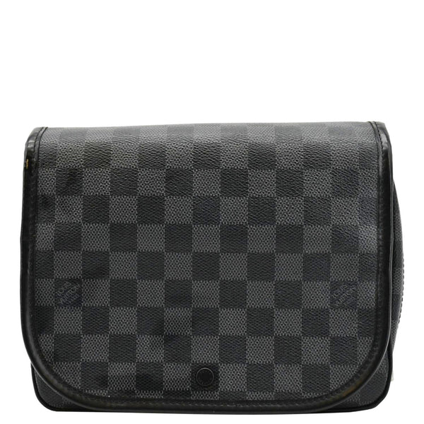 LOUIS VUITTON Damier Graphite Toiletry Cosmetic Pouch Black
