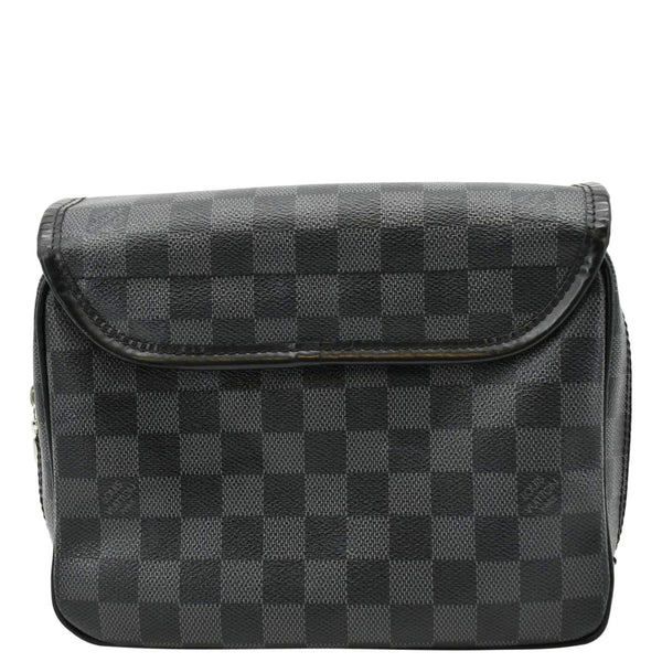 LOUIS VUITTON Damier Graphite Toiletry Cosmetic Pouch Black