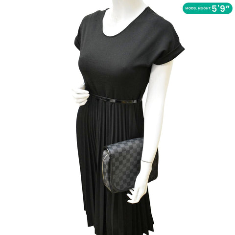 LOUIS VUITTON Damier Graphite Toiletry Cosmetic Pouch Black